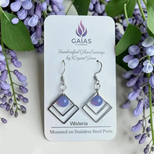 Geometric Glass Earrings – A Bold Canadian Handmade Jewelry Launch