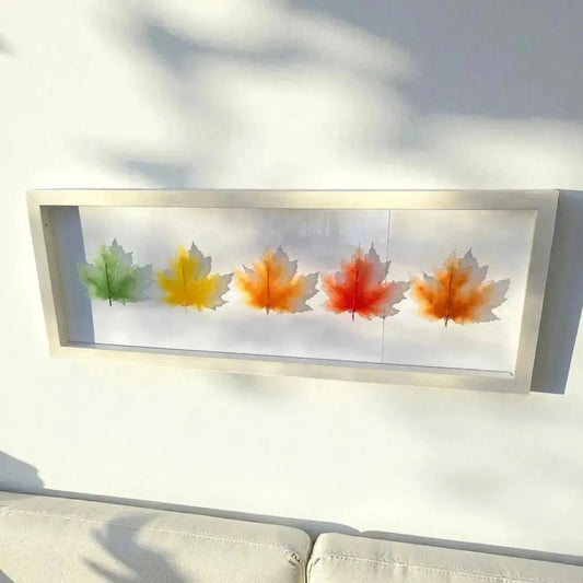 Turning of the Year: Glass Maple Leaves on Exhibition in Airdrie