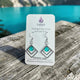 Vibrant Fused Glass Earrings: Hypoallergenic Wearable Art