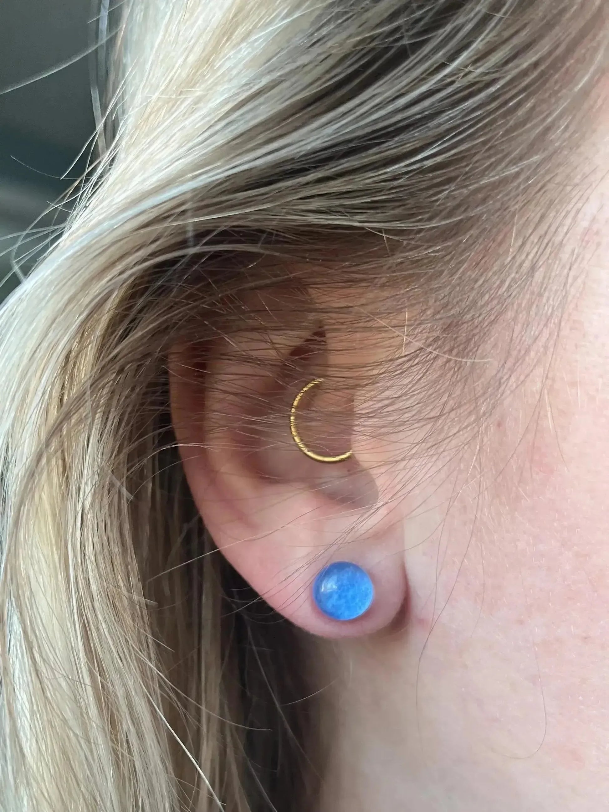 East Coast Vibes | Fused Glass Stud Earring