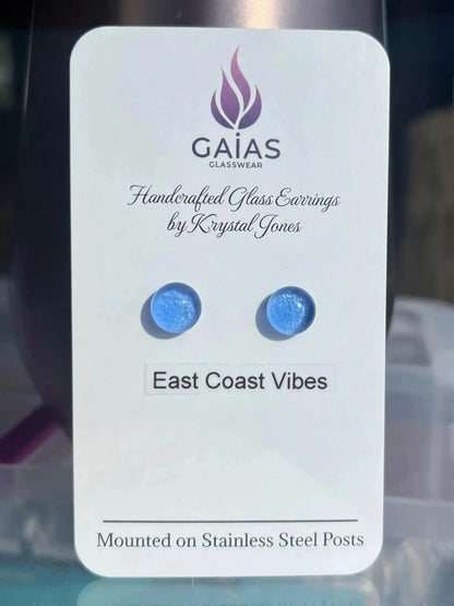 East Coast Vibes | Fused Glass Stud Earring