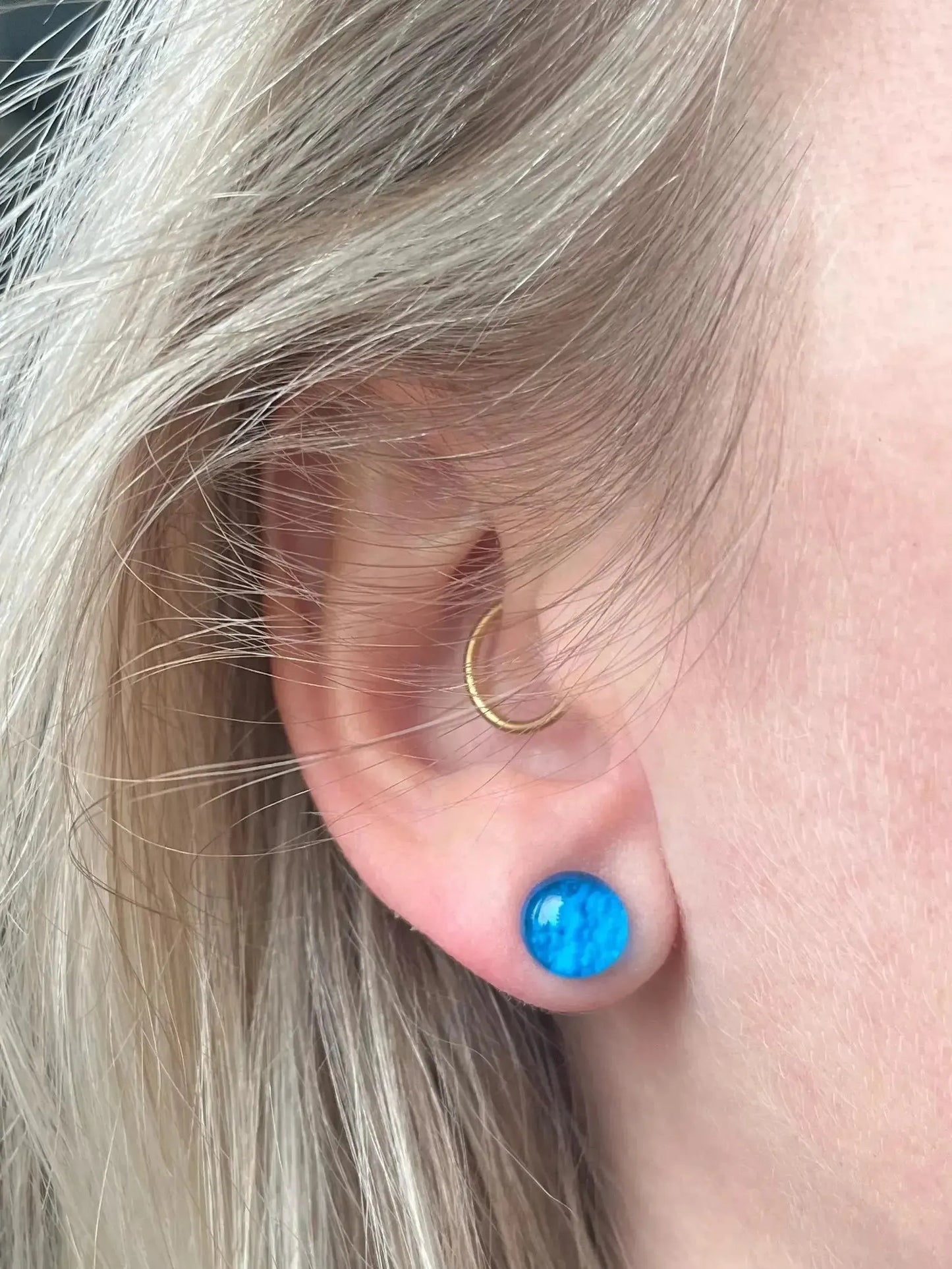 Lake Louise | Fused Glass Earring