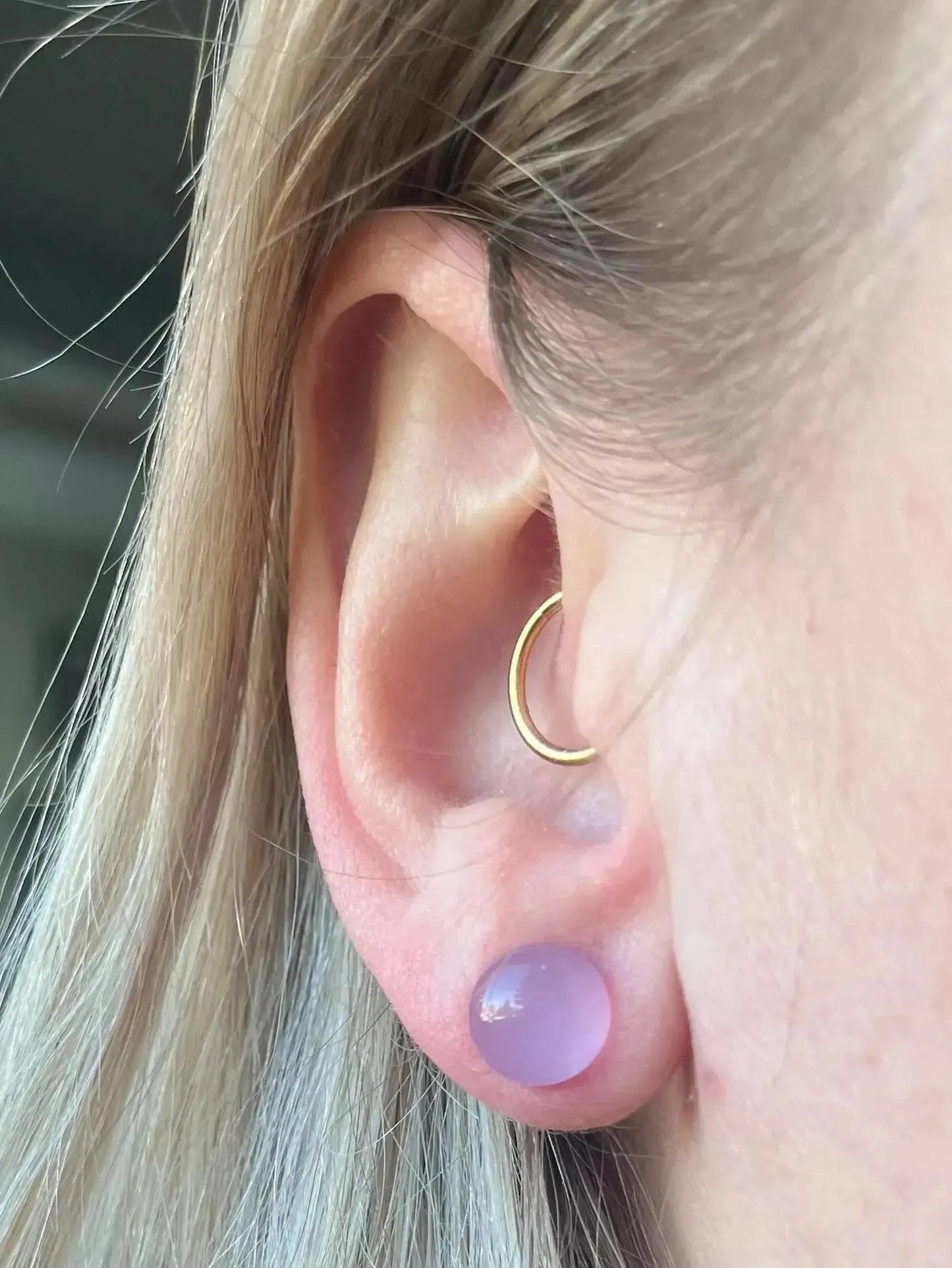 Pink Lemonade | Fused Glass Stud Earrings