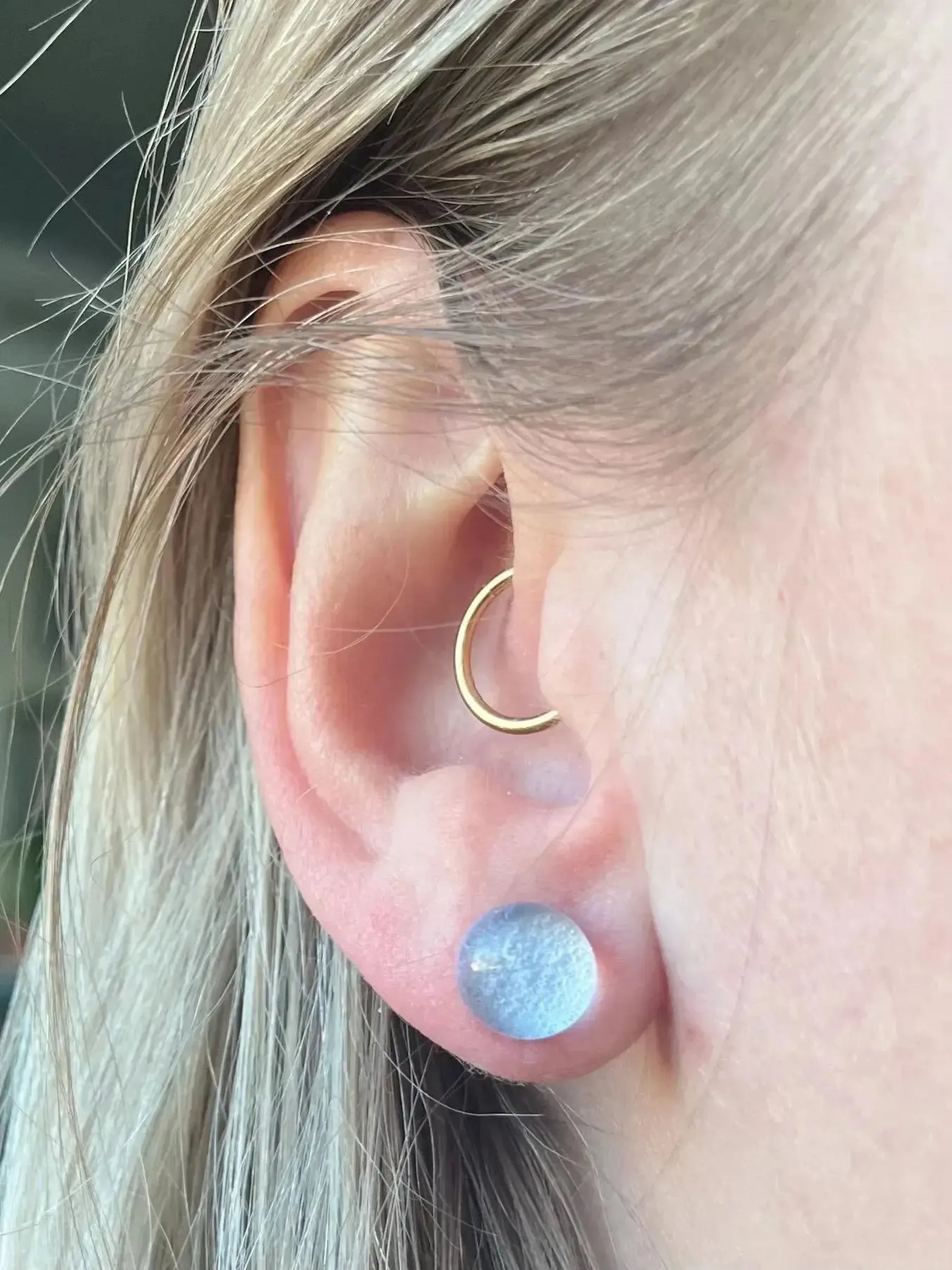 Raindrop | Fused Glass Stud Earrings