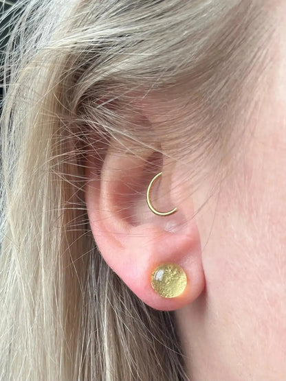 Sunshine | Fused Glass Stud Earring
